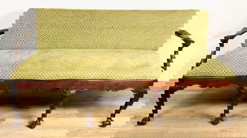 English Carved Settee