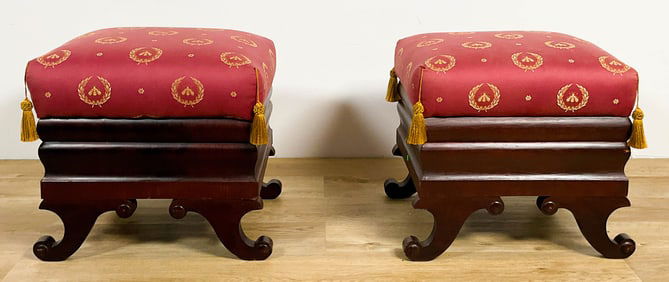 Pair Of Regency Footstools