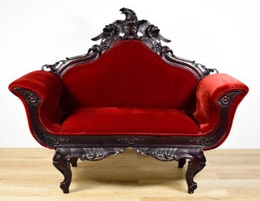 Empire Style Carved Sofa