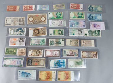 37 Foreign Bank Notes