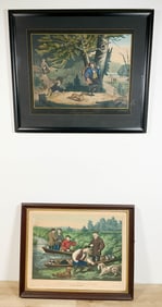Two Hunting Lithographs