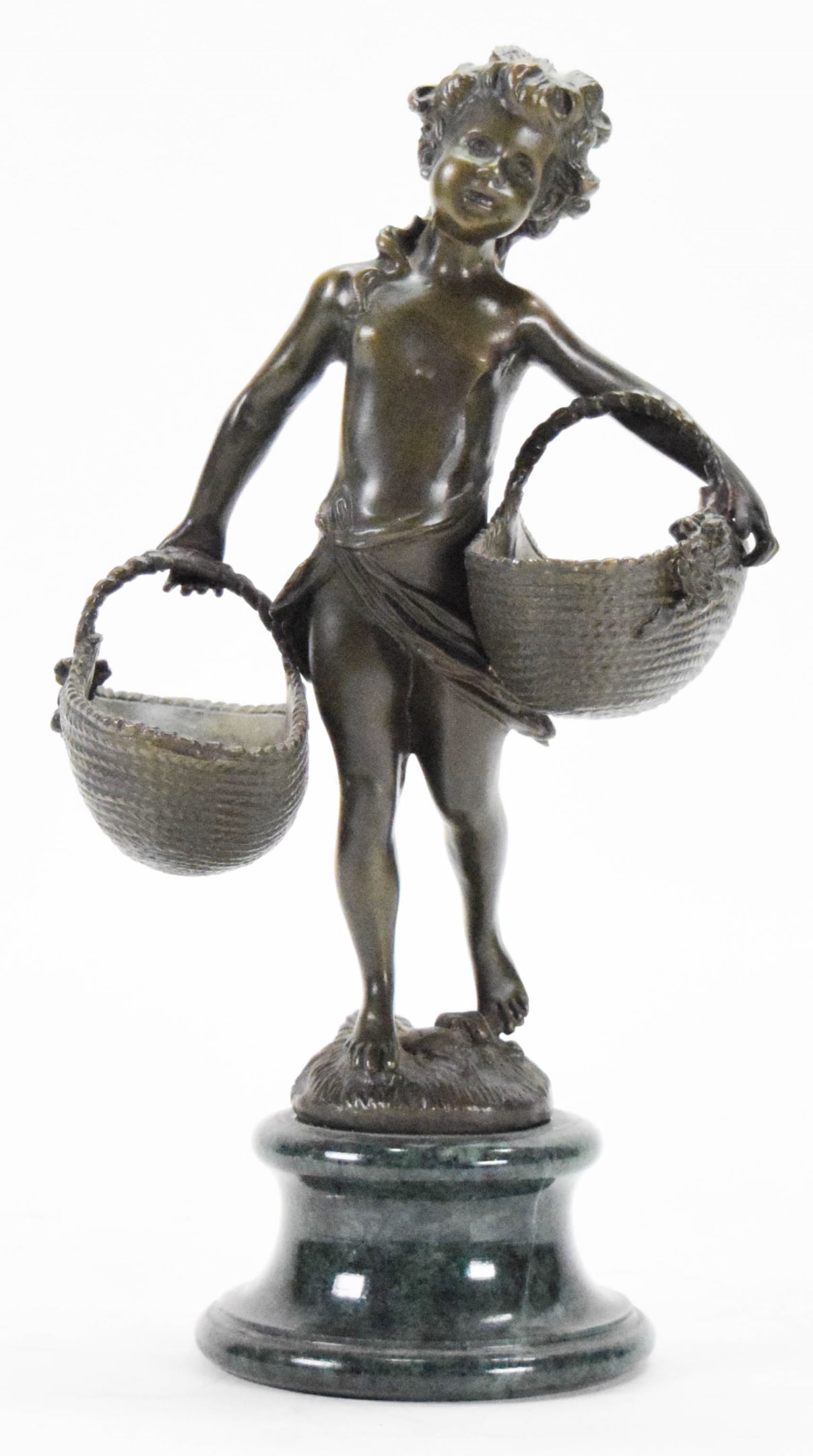 After Auguste Moreau Bronze Girl With Baskets (1 of 8)