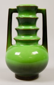 Roseville Pottery Futura Vase Emerald Urn