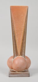 Roseville Pottery Futura Vase Four Ball