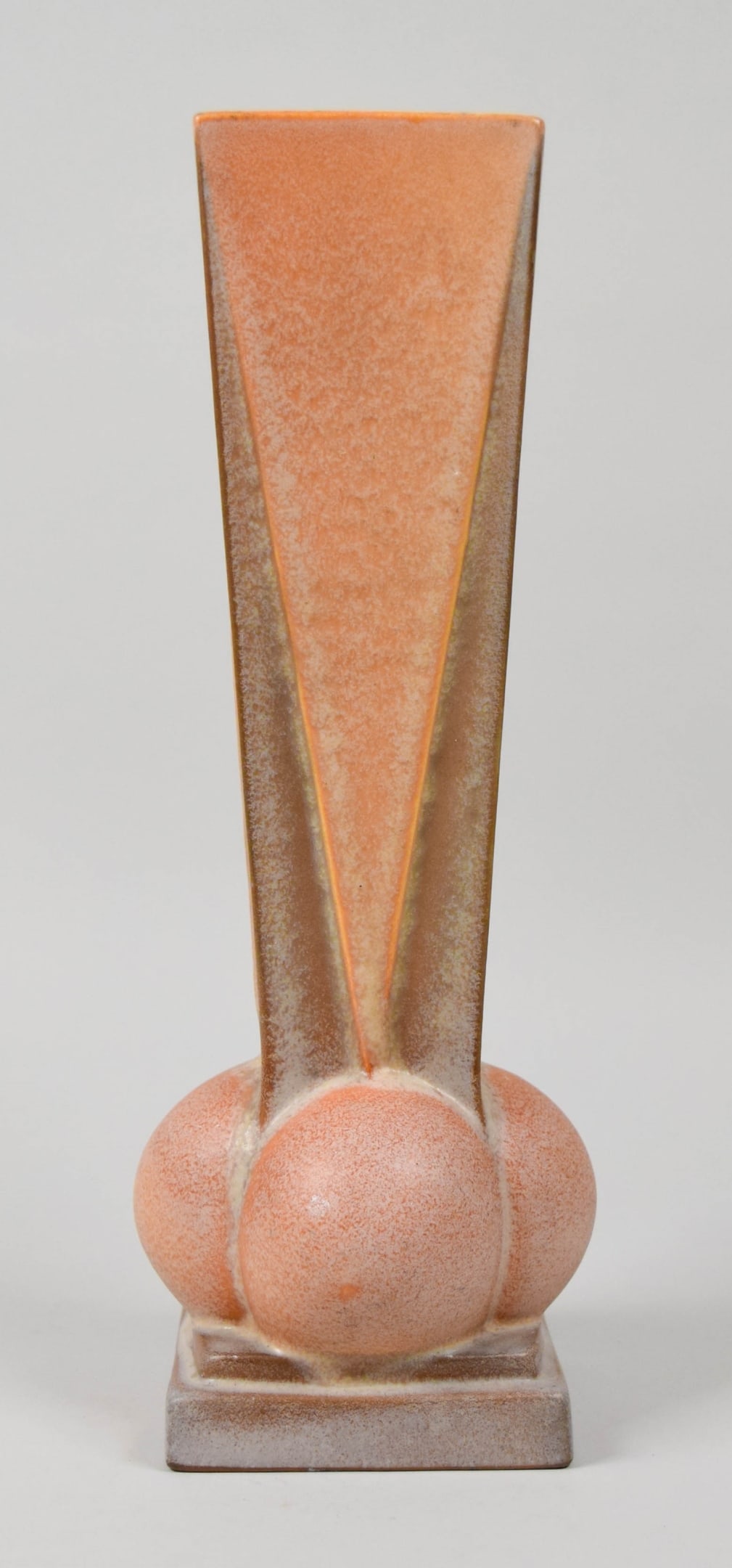 Roseville Pottery Futura Vase Four Ball (1 of 8)