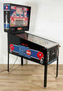 ABC Monday Night Football 20th Anniversary Special: ABC Monday Night Football 20th Anniversary special edition pinball machine by Data East. In working order except for digital score display. Comes with original manual and keys. Small nicks, rubs and s