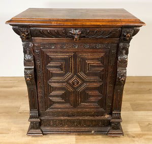 RJ Horner Style Renaissance Revival Cabinet