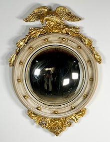 Federal Style Convex Mirror With Eagle