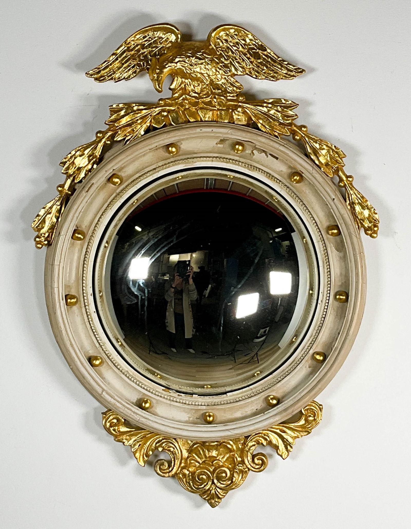 Federal Style Convex Mirror With Eagle (1 of 12)