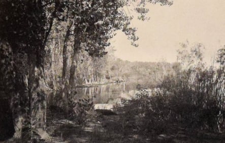 Harry C. Rubincam Platinum Print Lake Landscape