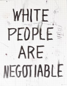 William Pope.L Offset Print White People 4487/4500