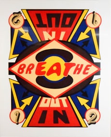 Karen Carson Screenprint Breathe