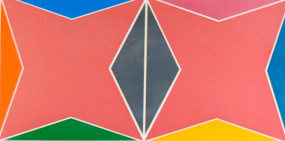 Larry Zox Screenprint Geometric Abstract