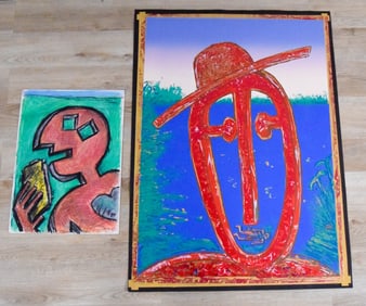 2 Tabo Toral Works Pastel & Serigraph