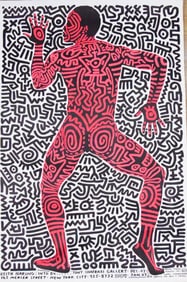 Keith Haring Into 84 Shafrazi Exhibition Poster