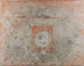 Mario Martin del Campo Encaustic on Panel