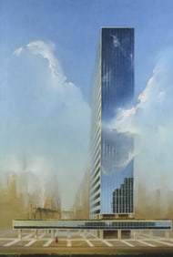 Ruth Ray Oil on Canvas Lever House