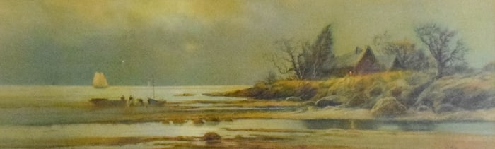 Paul R. Koehler Pastel Shoreline Landscape