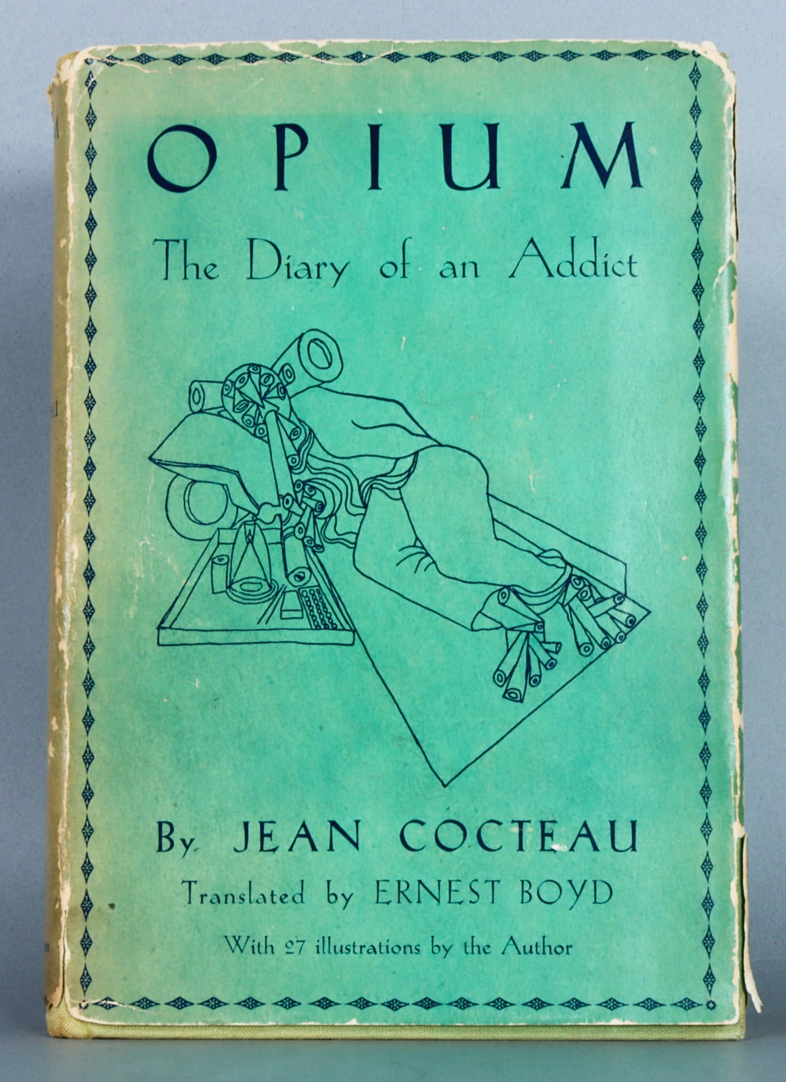 Opium The Diary Of An Addict Jean Cocteau: Jean Cocteau (France, 1899-1963). Opium. The Diary of an Addict. Ernest Boyd, translator. New York et al: Longmans, Green and Co., 1932. 8vo. 27 plates after drawings by the author. Original gilt lett