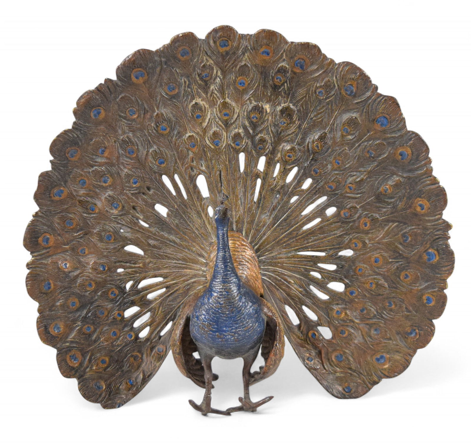 Bergmann Style Cold Painted Vienna Bronze Peacock (1 of 11)
