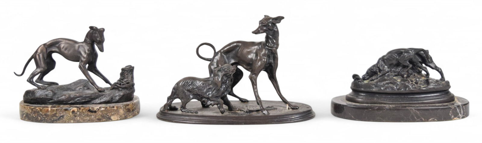 3 Bronze Dog Groups PJ Mene & Barye (1 of 20)