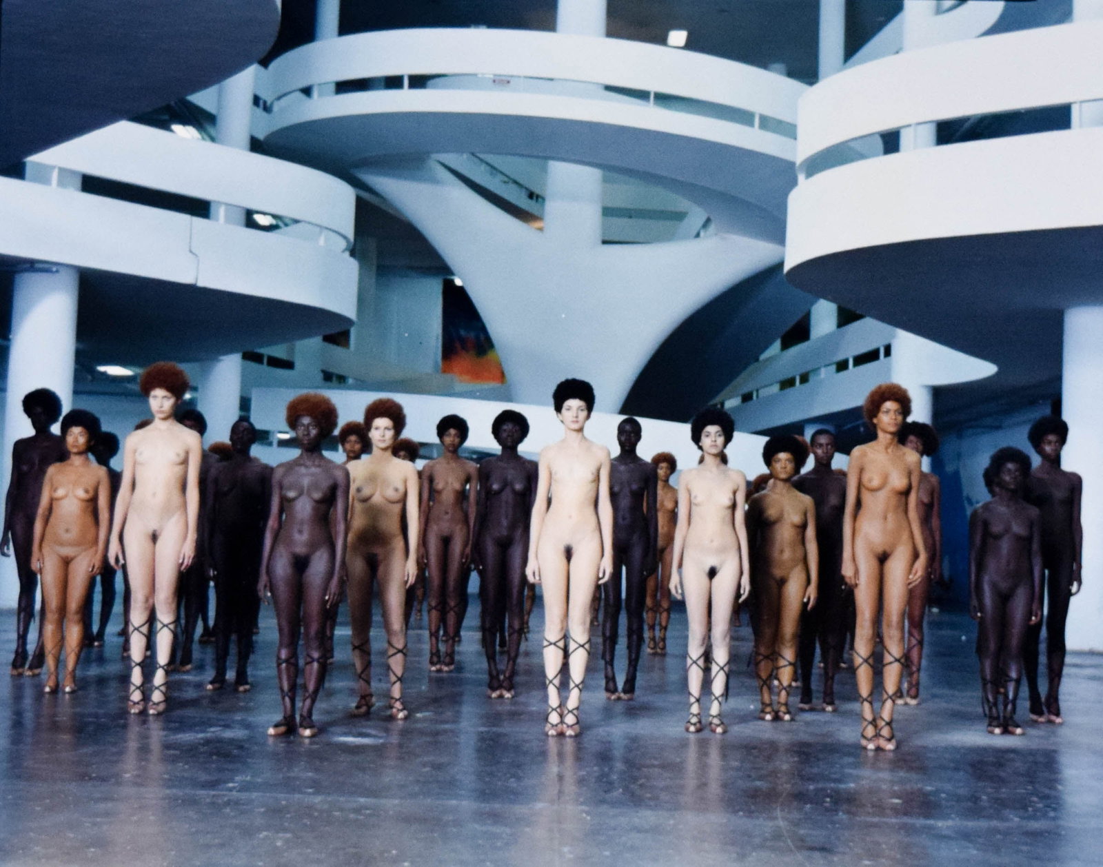 Vanessa Beecroft & Dusan Reljin C-Print VB50: Vanessa Beecroft (Italian, 1969-) and Dusan Reljin (20th / 21st century). Color photograph from Vanessa Beecroft's VB50 performance, photographed by Dusan Reljin. C-print on Kodak Professional paper,