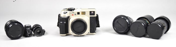 Mamiya 7II Medium Format Camera With 4 Lenses
