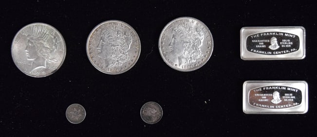Sterling Silver Coins And Bars