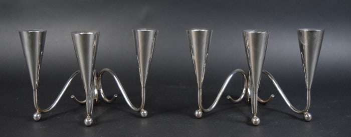 Pair of Avalos Mexican Sterling Candelabra
