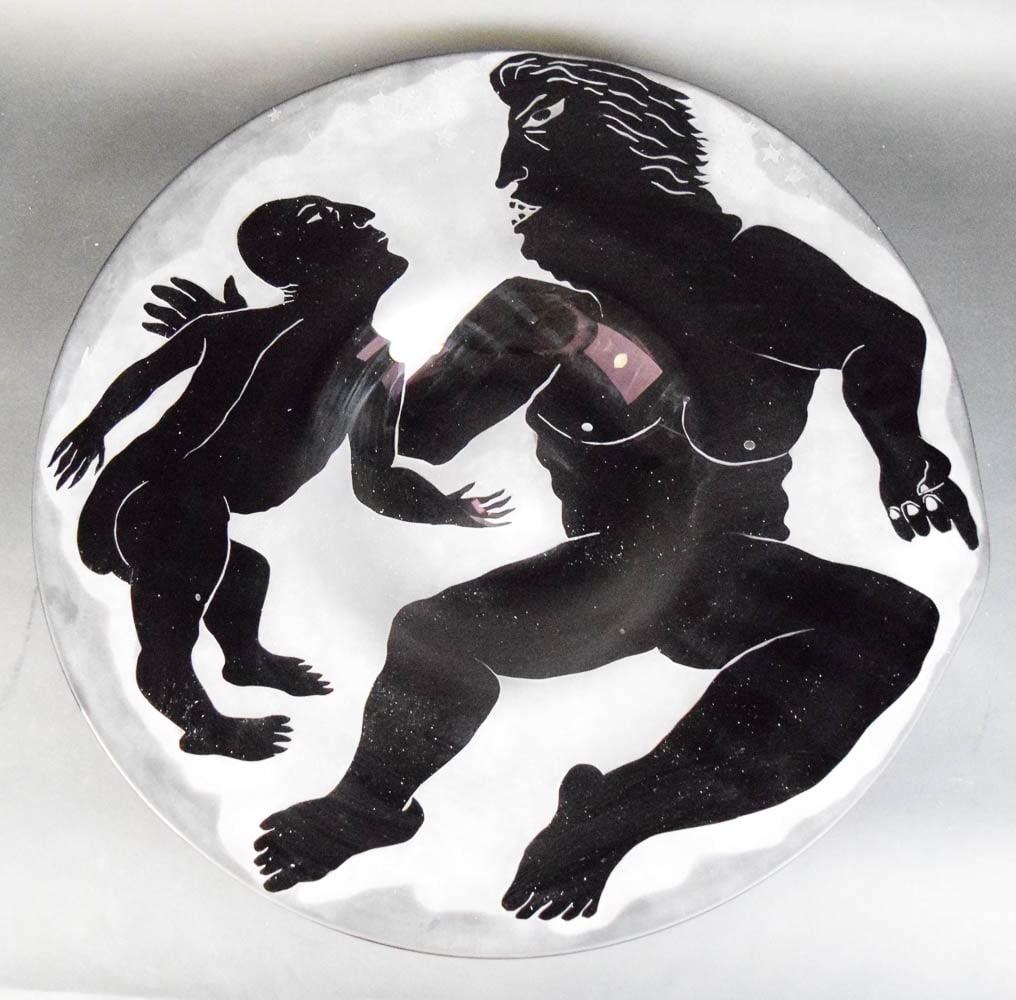 Steven Newell Art Glass Charger Figures (1 of 9)