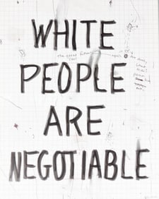 William Pope.L Offset Print White People 4467/4500
