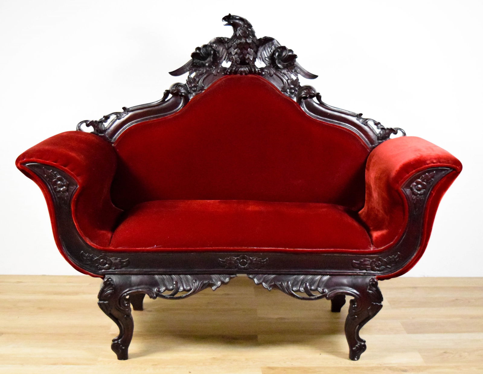 Empire Style Carved Sofa (1 of 8)