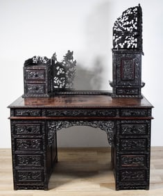 Carved Chinese Desk