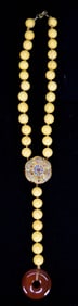 Simon Alcantara Beaded & Enamel Necklace