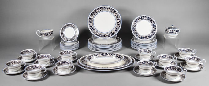 64 Piece Wedgwood Florentine Porcelain Dinner Set