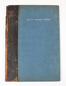 Rufus Dawes Funeral Book Signed By Charles Dawes