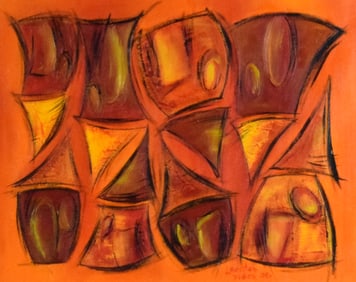 Lourdes Yides Oil on Canvas Abstract