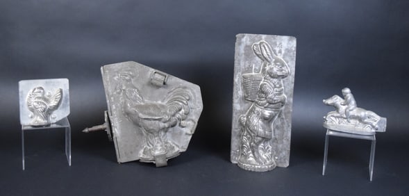 4 Vintage Chocolate Molds Eppelsheimer