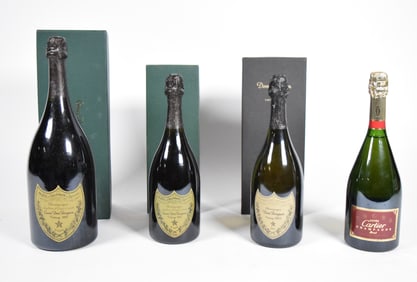 4 Bottles Dom Perignon, Vranken Cartier
