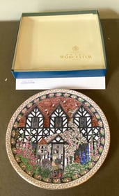 Country Cottages Royal Worcester Plate