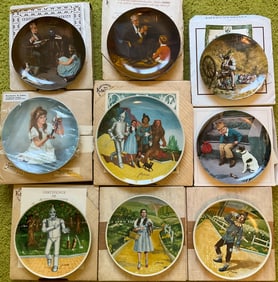 9 Decorative Plates, Wizard Of Oz, Judy Garland