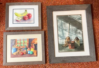 3 Nusblatt, AKlonis, Duffy, Watercolor, Still LIfe
