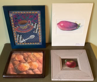 4 Still Life Paintings Donald Allen
