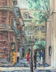 M. Kahn Charcoal, Pirates Alley New Orleans