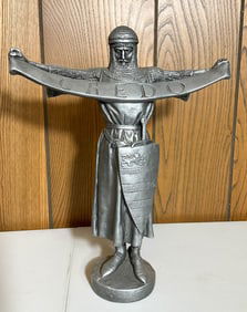 Pewter-Finished Credo Emmanuel Fremiet Austin Prod