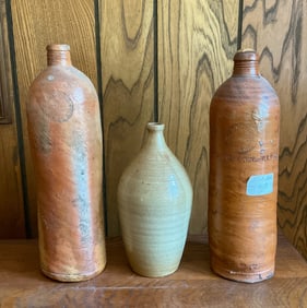 3 Antique Stoneware Bottles
