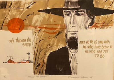 Constantine Kermes, Signed Lithograph