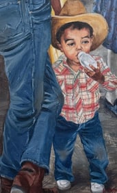 Laurie Harden Oil On Canvas Buckaroo