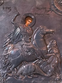 Sterling Silver Icon Saint George