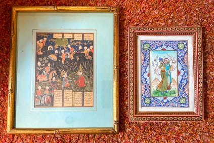 2 Persian Miniature Prints